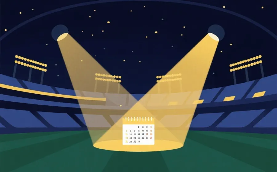 决赛周赛程与时间提醒示意图